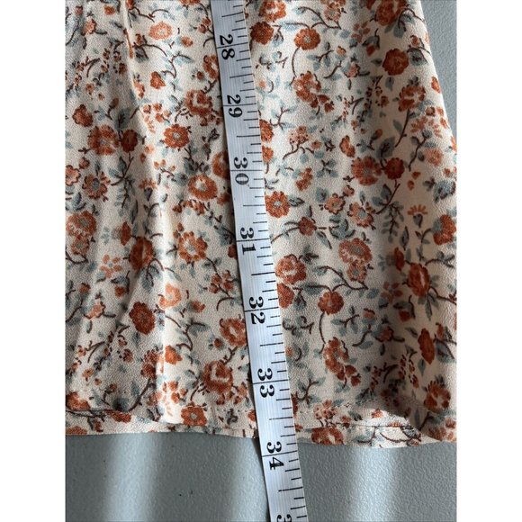 Reformation Helm Sleeveless Mini Floral Print Dress in Fairy Orange Sz 12 - Picture 11 of 12